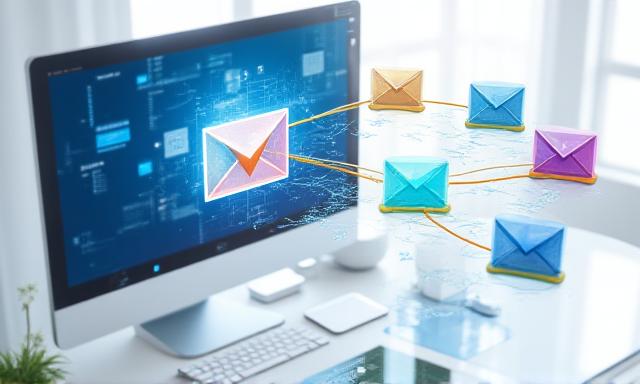 Visual representation of email automation flow